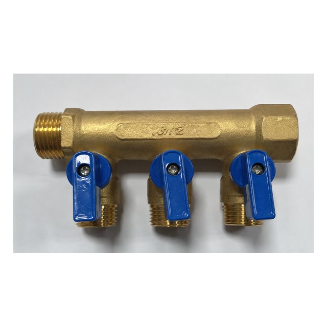 Centralita mani-ford 3/4" y 1/2" de 3 salidas
